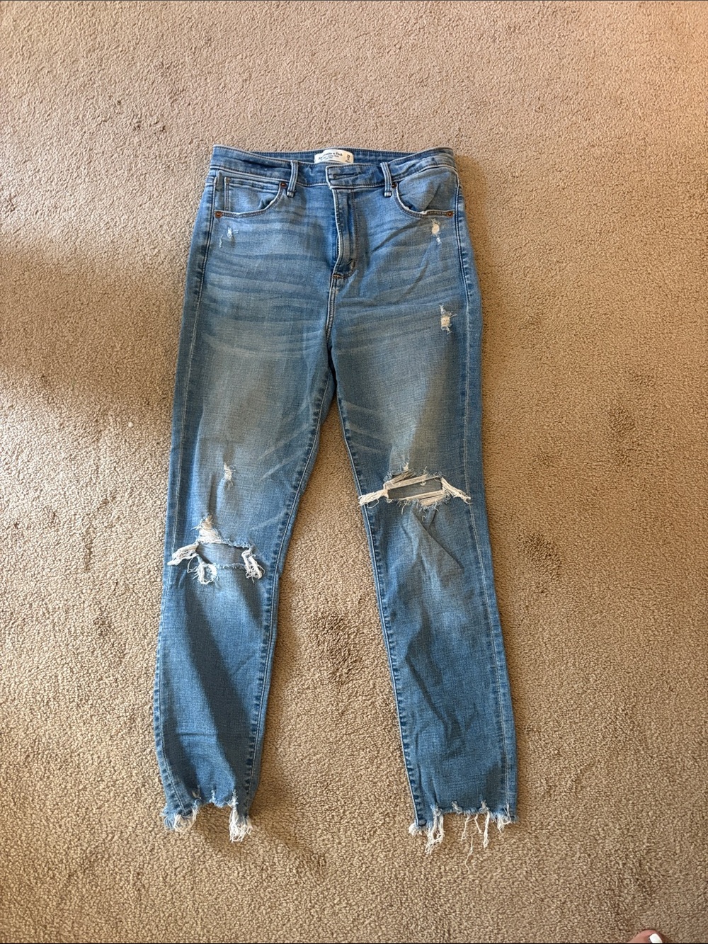 Abercrombie and Fitch The Super Skinny Ankle High Rise Jean